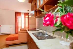 Hotel Boss - Family apartmán kuchyňa